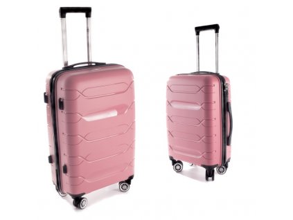Cestovní kufr RGL PP2 růžový s TSA zámkem- velký