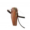 Dámská kožená crossbody kabelka Messenger Uo2551  -  hnědá (koňak)