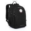 Studentský dvoukomorový batoh Topgal RONY 23026-G – černý/výšivka