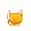 Dámská kožená menší crossbody kabelka Paola TR953 - hořčicově žlutá