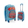 Dětský cestovní kufr RGL na 4 kolečkách RGL 4wheels - modrý/auto