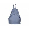 Dámský kožený batoh S6933/CL – světle modrý