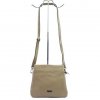Dámská kožená crossbody kabelka MiaMore -01-022 DOLLARO - béžová