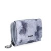 Dámská kožená peněženka Carmelo motýl 2105 M OW - šedá