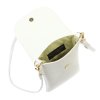 Dámská kožená malá crossbody kabelka Gregorio 1747 DOLLARO - bílá