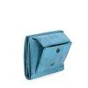 Unisex menší kožená peněženka Noelia Bolger 5133 NB TYR - tyrkysová