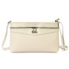 Dámská kožená kabelka přes rameno Luka 24-065 - béžová