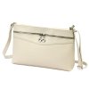 Dámská kožená kabelka přes rameno Luka 24-065 - béžová