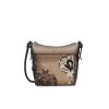 Dámská hobo kabelka Anekke Manifesto 41713-007 - hnědá/šedá/zlatá