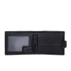 Pánská kožená peněženka s kontrastním prošitím Poyem 5238 C - černá