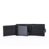 Pánská kožená peněženka s kontrastním prošitím Poyem 5238 C - černá