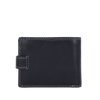 Pánská kožená peněženka s kontrastním prošitím Poyem 5238 C - černá