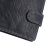 Pánská kožená peněženka s kontrastním prošitím Poyem 5238 C - černá