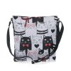 Dámská crossbody kabelka z eko kůže Indee 9300 17 C - kočky