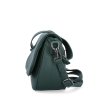 Dámská crossbody kabelka s sklopou z eko kůže Carmelo 4361 TZE - tmavě zelená