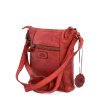 Dámská kožená crossbody kabelka Noelia Bolger NB 2086 CV - červená