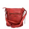 Dámská kožená crossbody kabelka Noelia Bolger NB 2086 CV - červená