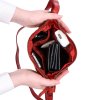 Dámská kožená crossbody kabelka Noelia Bolger NB 2086 CV - červená