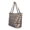 Dámská shoper bag kabelka z nylonu Carmelo 4385 BR - bronzová