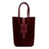 Dámská kožená kabelka Luka 25-064 - bordó