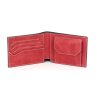 Pánská kožená peněženka GORA slim G01 - černá/červená