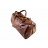 Cestovní kožená taška VIENNA M8923 -  hnědá