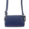 Dámská kožená crossbody kabelka MiaMore 01-001 DOLLARO- tmavě modrá