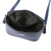 Dámská kožená crossbody kabelka MiaMore 01-001 DOLLARO- tmavě modrá