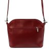 Dámská kožená elegantní menší crossbody kabelka LUKA 01-009 (509) - červená