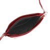 Dámská kožená elegantní menší crossbody kabelka LUKA 01-009 (509) - červená