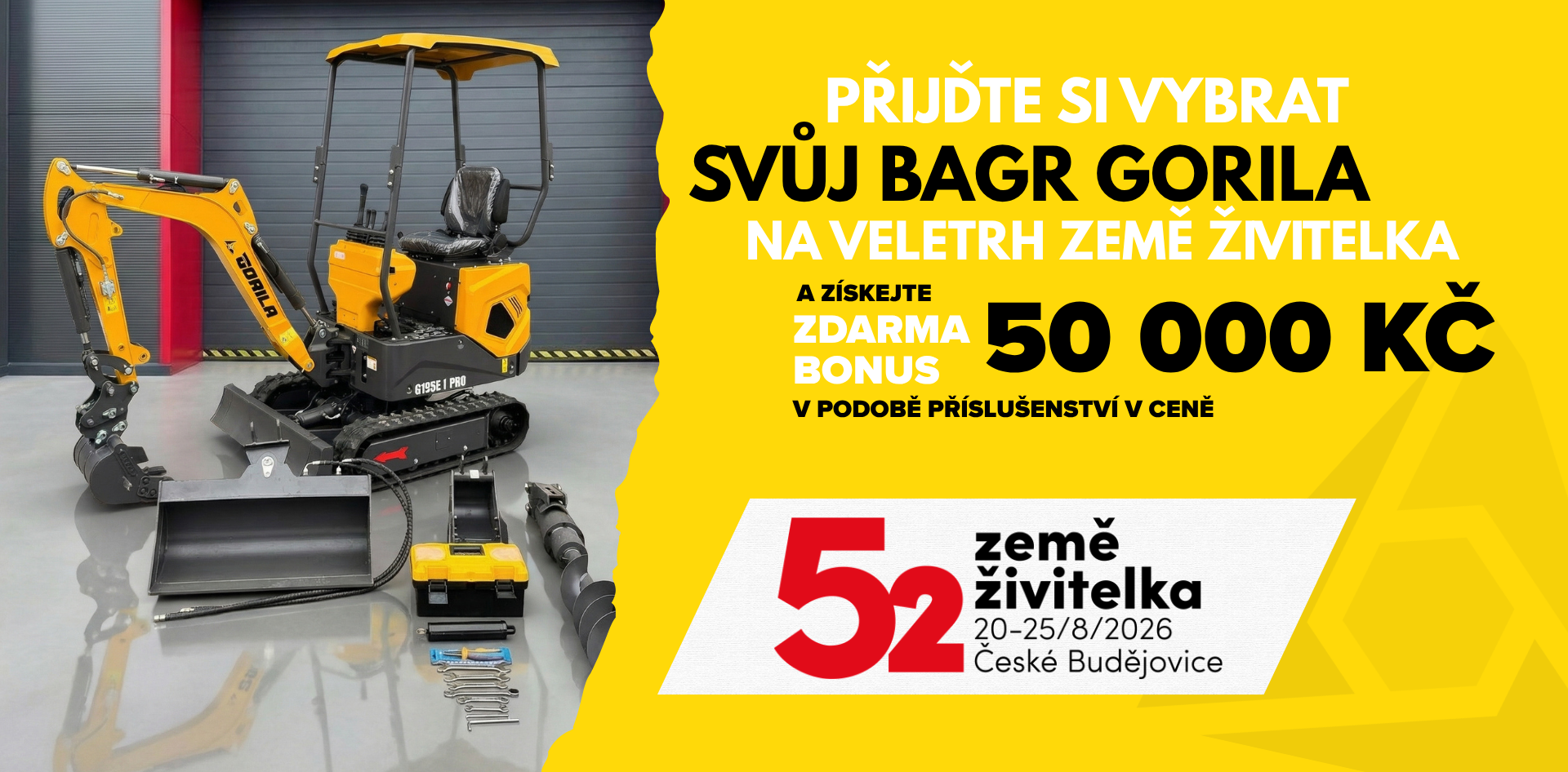 Gorila na veletrhu Země Živitelka 2026