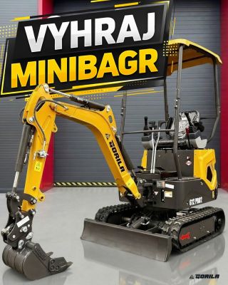 🚜 VYHRAJ MINIBAGR GORILA G12 PRO2! Máme pro vás skvělou soutěž! Na veletrhu MINE & BUILD 2026 můžete vyhrát minibagr...