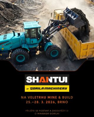 SHANTUI na MINE & BUILD 2026 🚜 25.–28. 3. nás najdete na Stavebním veletrhu v Brně v pavilonu G1. Představíme...