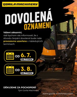 I GORILA si občas potřebuje dobít baterky. ☀️ Na chvíli vypínáme motory, abychom se k vám vrátili odpočatí a připraveni...