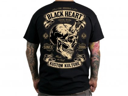 Triko Black Heart DEVIL SKULL