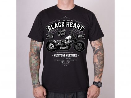 13119 motorkarske triko black heart live to ride