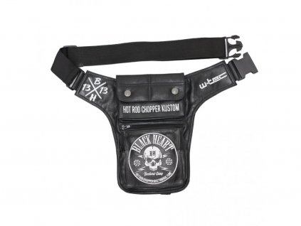 6552 motorkarska kapsa na stehno black heart skull