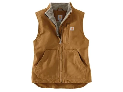 Dámská vesta Carhartt - 104224 211 Washed Duck Sherpa Lined Mock Neck Vest