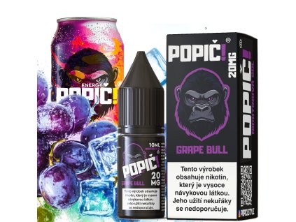 POPIČ e-liquid GRAPE BULL 10ml 2%