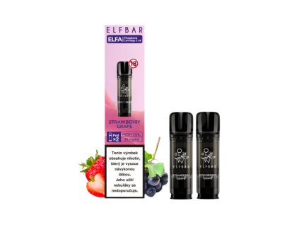 ELF BAR ELFA Pod náplň - STRAWBERRY GRAPE  2%