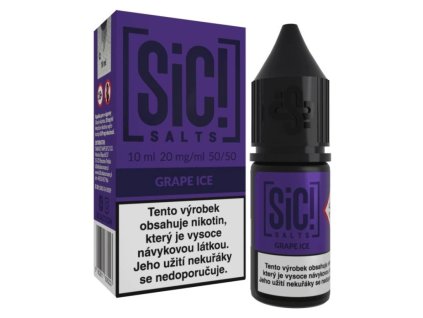 SIC! Salts e-liquid GRAPE ICE 10ml