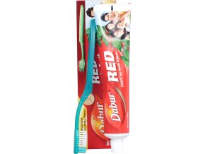 Dabur red bylinná zubní pasta 200 g + kartáček na zuby zdarma  dárek kartáček na zuby zdarma