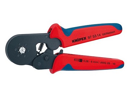 Kliešte lisovacie na káblové konektory-automatické Knipex