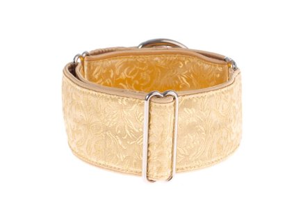 Luxusní obojek pro psy zlatý - Gold ornaments