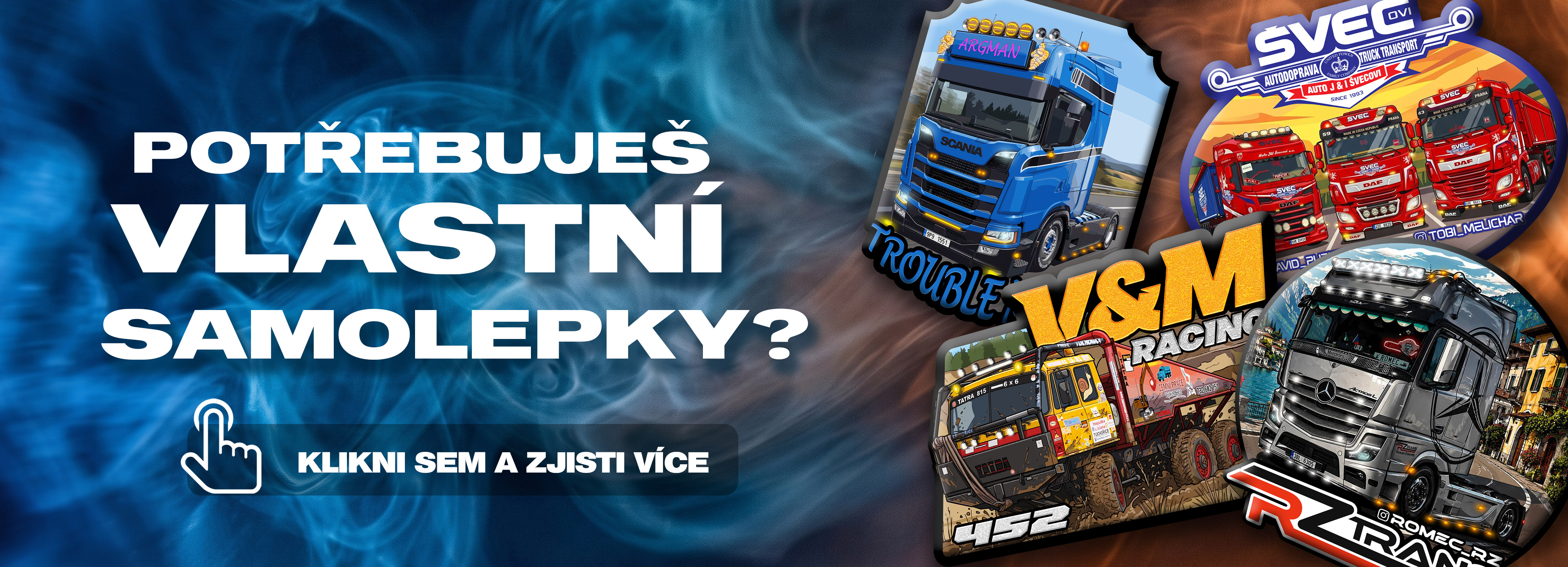Vlastní samolepky