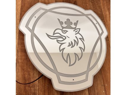 Led logo Scania-zrcadlo