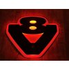 Světelné led logo V8