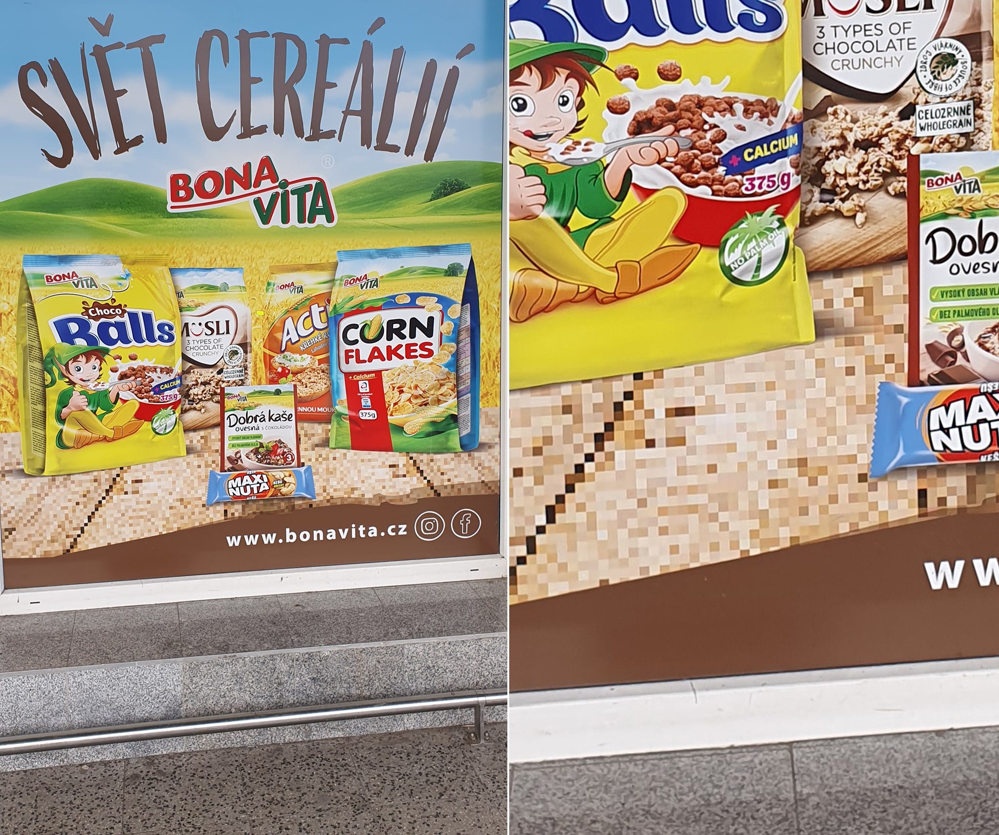Špatné rozlišení podkladů - Bona vita