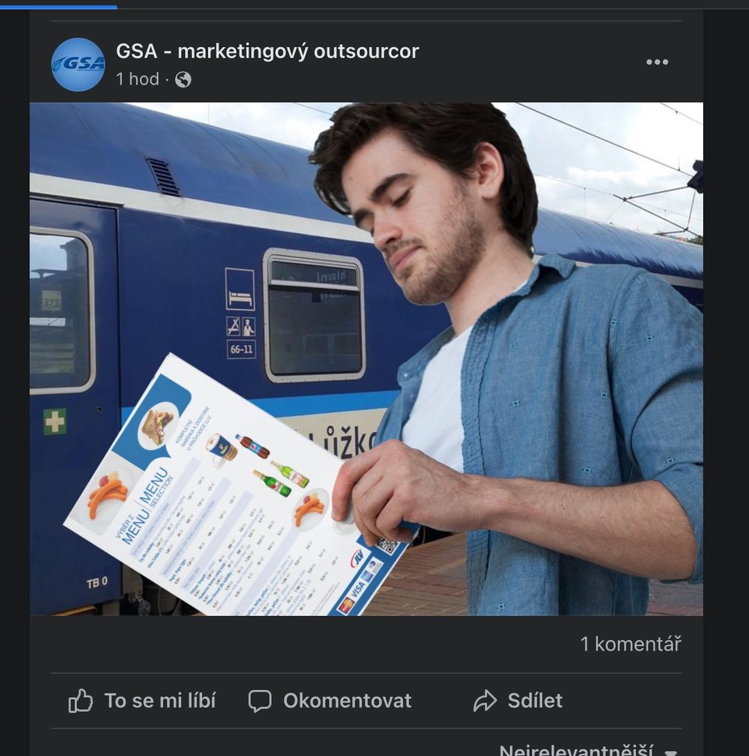 Špatný ořez - facebook post