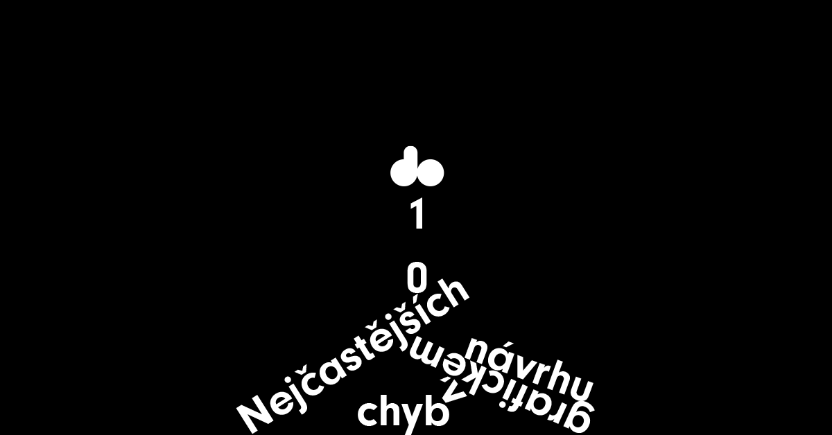 Nejčastějších 10 základních chyb v grafickém návrhu